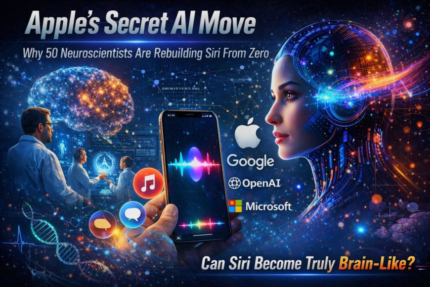 🧠 Apple’s Secret AI Move: Why 50 Neuroscientists Are Rebuilding Siri From Zero